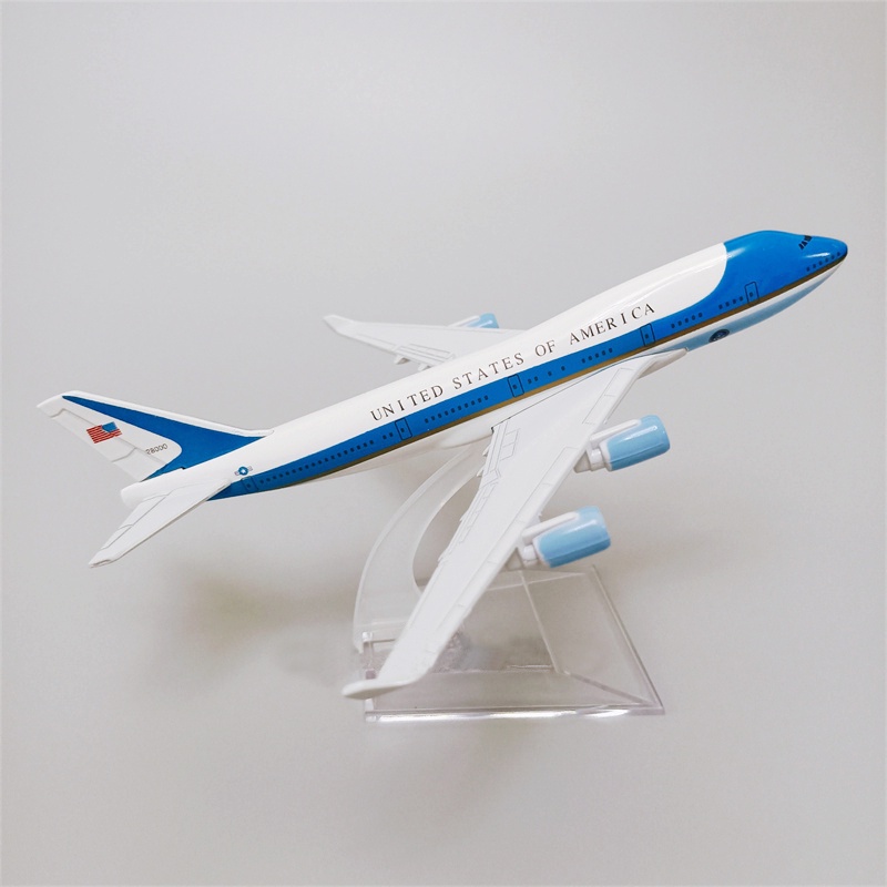 Mô Hình Máy Bay Mỹ Boeing 747 B747 Bằng Kim Loại
