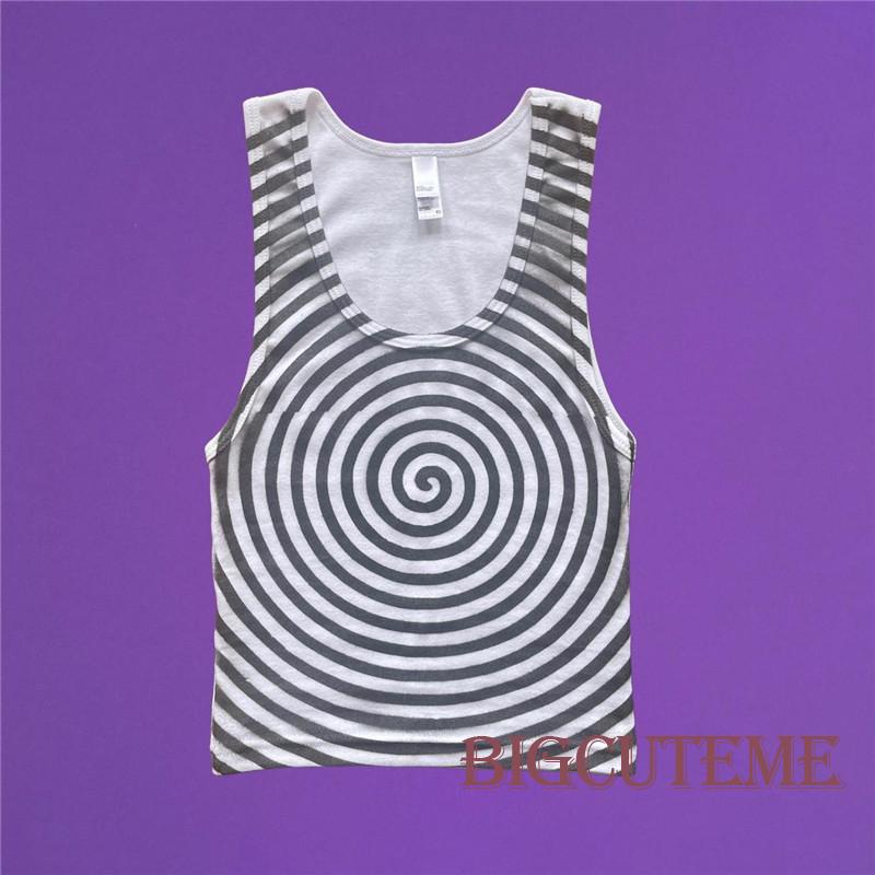 [] - Áo Tank Top Không Tay Dạng Xoắn / Bóng / Ngôi Sao Vừa Vặn Mùa Hè Cho Nữ