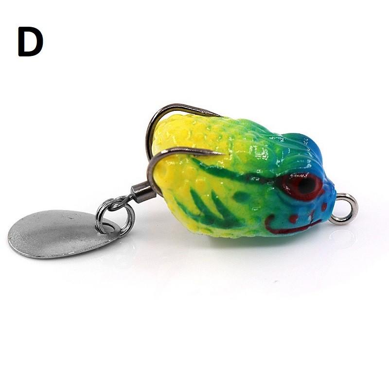 Mồi giả câu cá lóc, Nhái hơi mini câu cá lóc FROG TOKUSHIMA siêu nhậy - Đồ Câu DHS