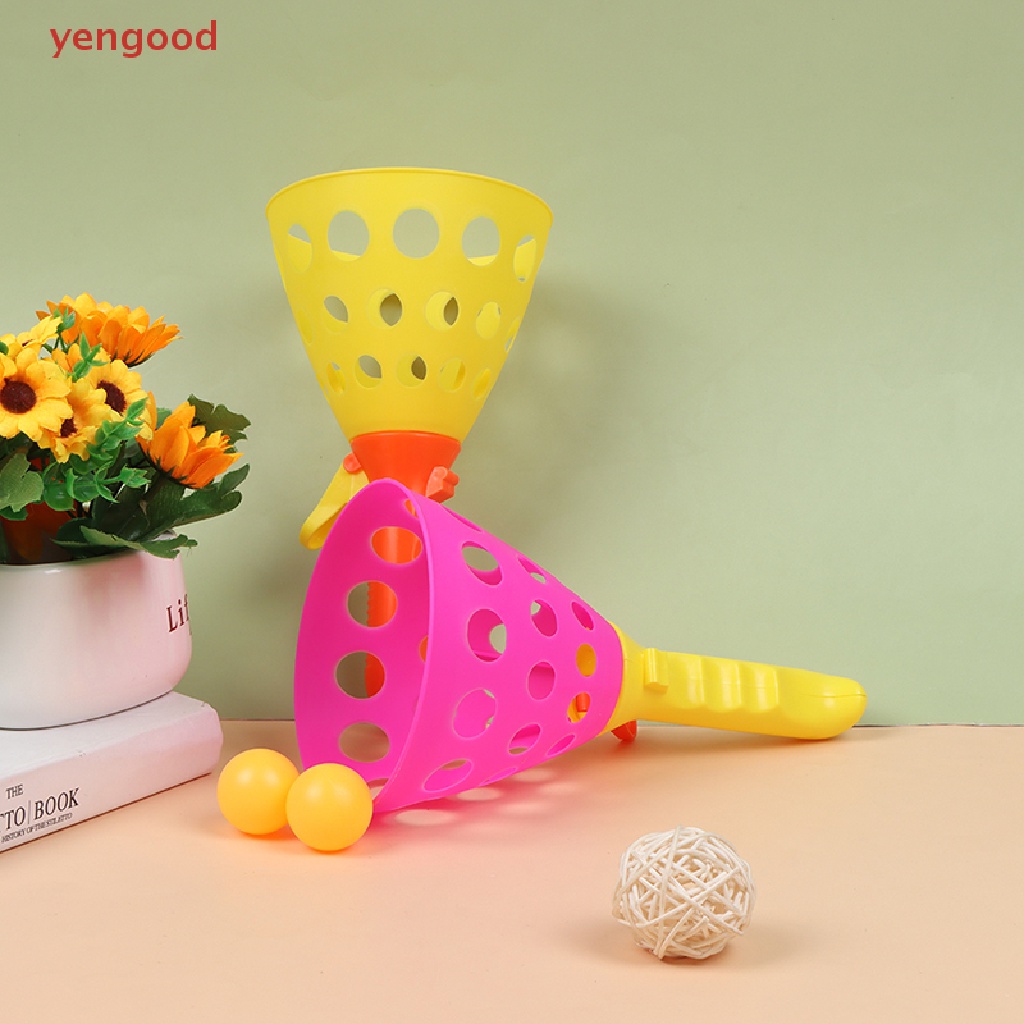 (YGD) Launch Throw Catch Ball Set Outdoor Sports Game Toy Parent-Child Interactive Toy