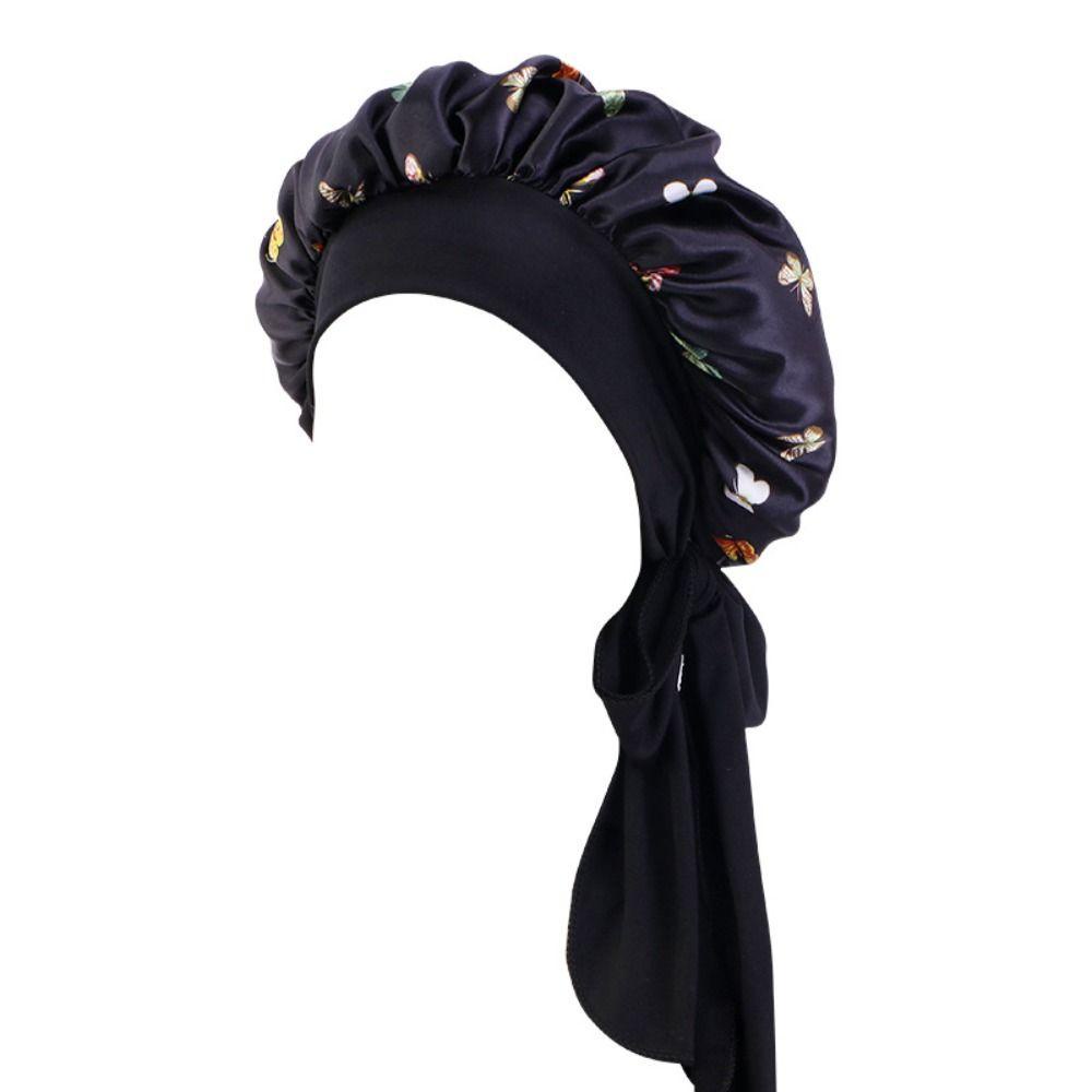 Mũ Trùm Đầu Bằng Satin Dày Co Giãn Thoáng Khí Tùy Chỉnh Hỗ Trợ Giấc Ngủ