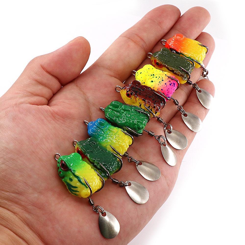 Mồi giả câu cá lóc, Nhái hơi mini câu cá lóc FROG TOKUSHIMA siêu nhậy - Đồ Câu DHS