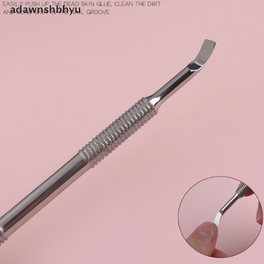 1 Dụng Cụ Làm Móng Hai Đầu Bằng Thép Không Gỉ Loại Bỏ Da Chết