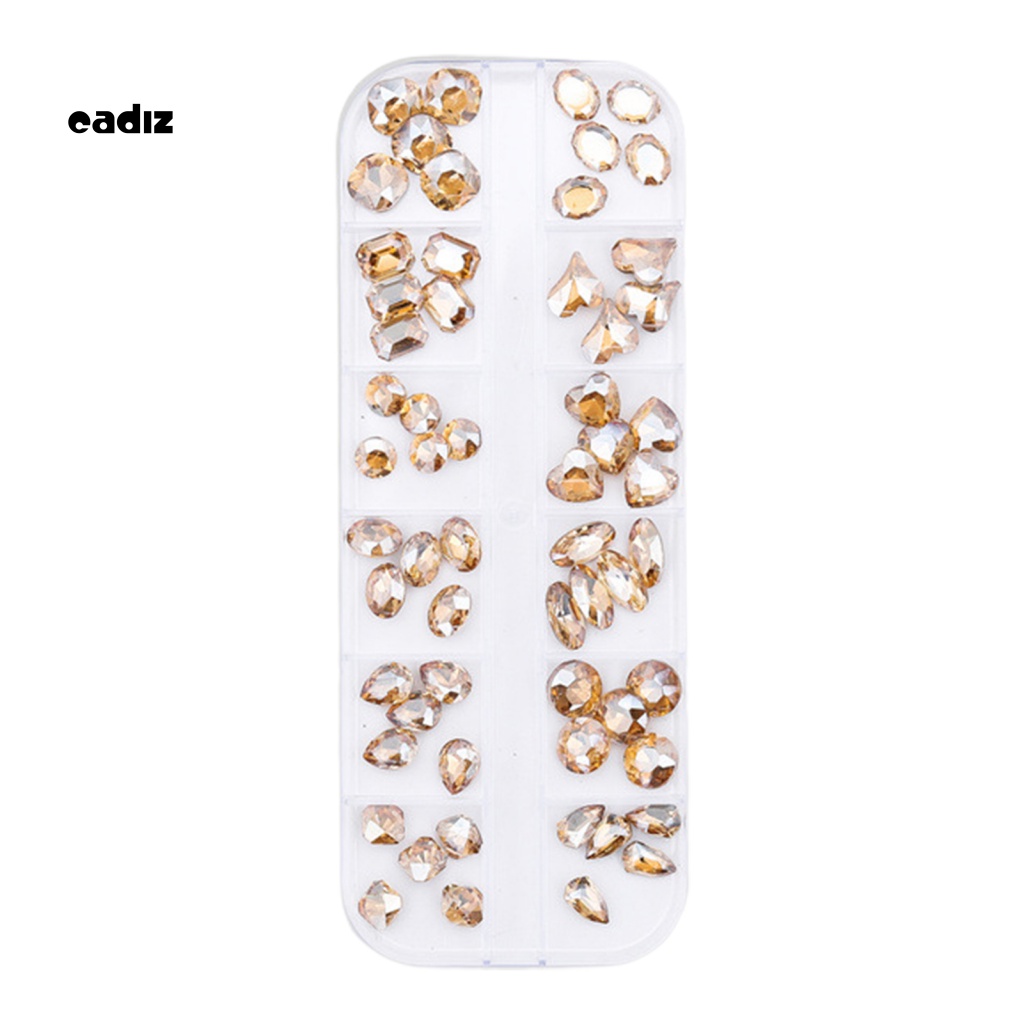 1 Hộp Phụ Kiện Trang Trí Móng Tay Nghệ Thuật Sáng Bóng Đẹp Mắt