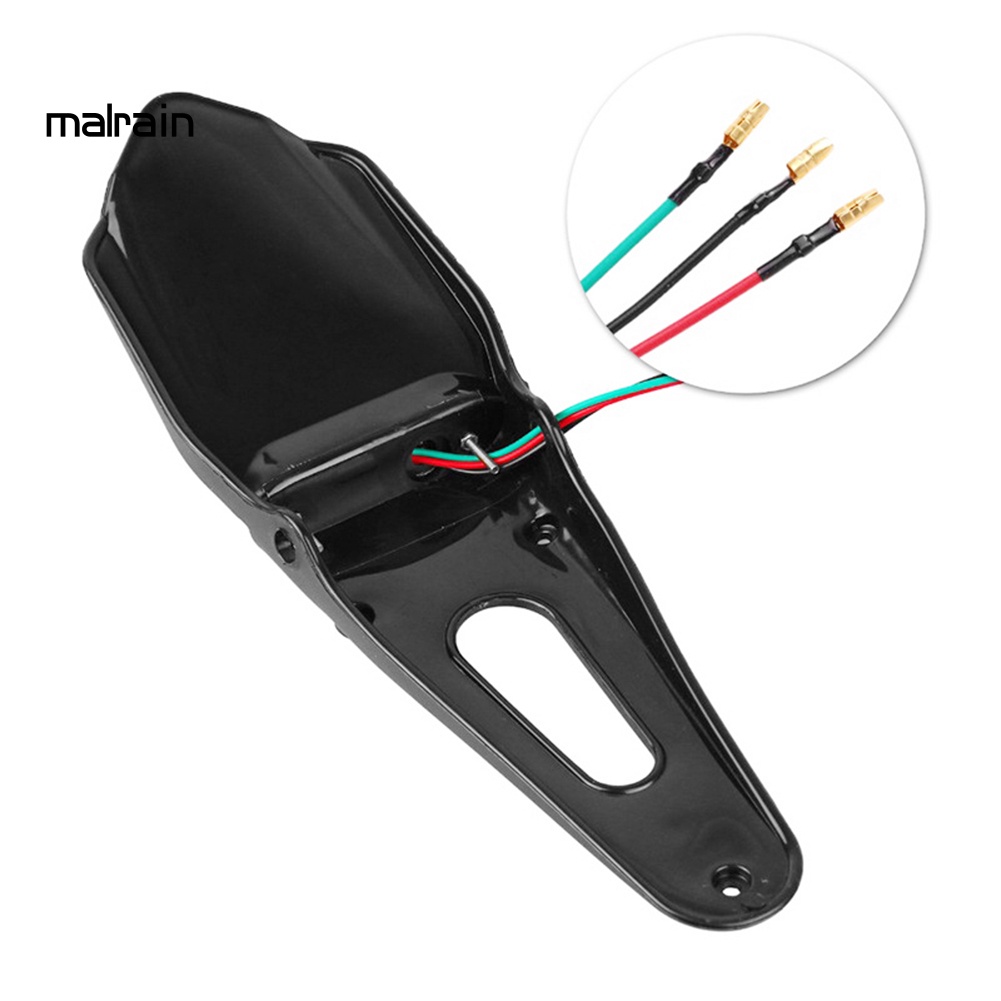 FENDER Tấm Chắn Bùn Gắn Đuôi Xe Mô Tô Có Đèn LED Tiện Dụng