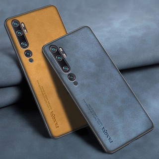 Ốp Điện Thoại Da PU Phối Hybrid Bo Viền Kiểu Vintage Chống Sốc Cho Xiaomi Mi Note 10 Note 10 Pro