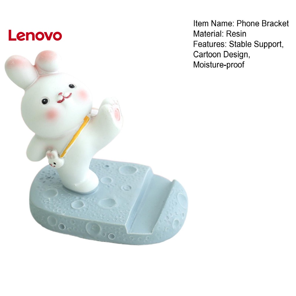 Giá Đỡ Điện Thoại Để Bàn Bằng Resin Hình Thỏ Hoạt Hình Dễ Thương