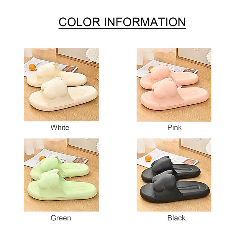 Dép Đi Trong Nhà Đế Dày Chống Trượt Màu Trơn Thời Trang Cho Nữ