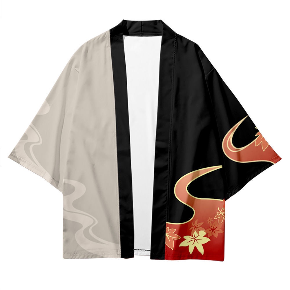 Genshin Va Chạm Áo Thun Kimono Chống Nắng In Logo Hóa Trang Mùa Hè Giản Dị Dành Cho Nam Nữ