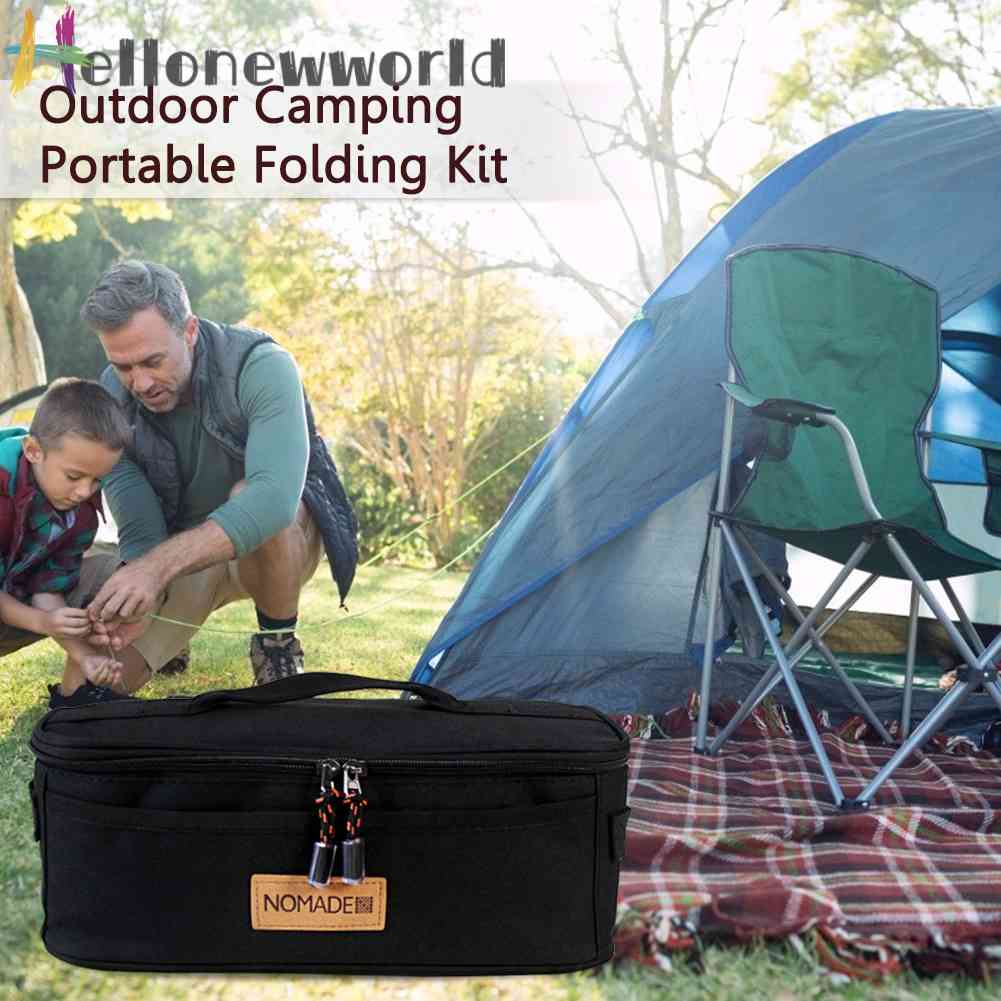 Túi Đựng Dụng Cụ Nấu Ăn 600D Bằng Vải Oxford Chống Thấm Nước Tiện Dụng Mang Theo Du Lịch Cắm Trại