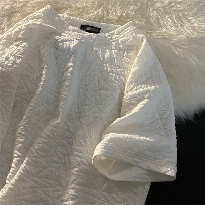 Áo thun SUXI tay ngắn dáng rộng màu sắc đơn giản dễ phối đồ thời trang cho nữ