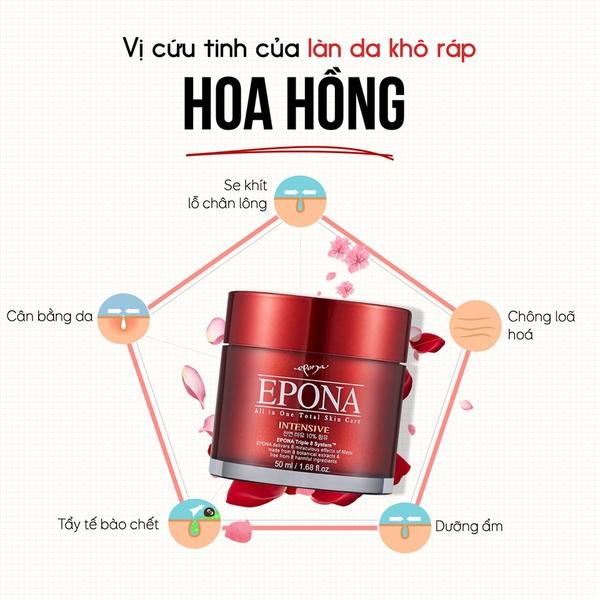 Kem Dưỡng Epona Dầu Ngựa Làm Sáng Da, Ngừa Lão Hóa EPONA All-In-One Total Skin Care Intensive 50ml