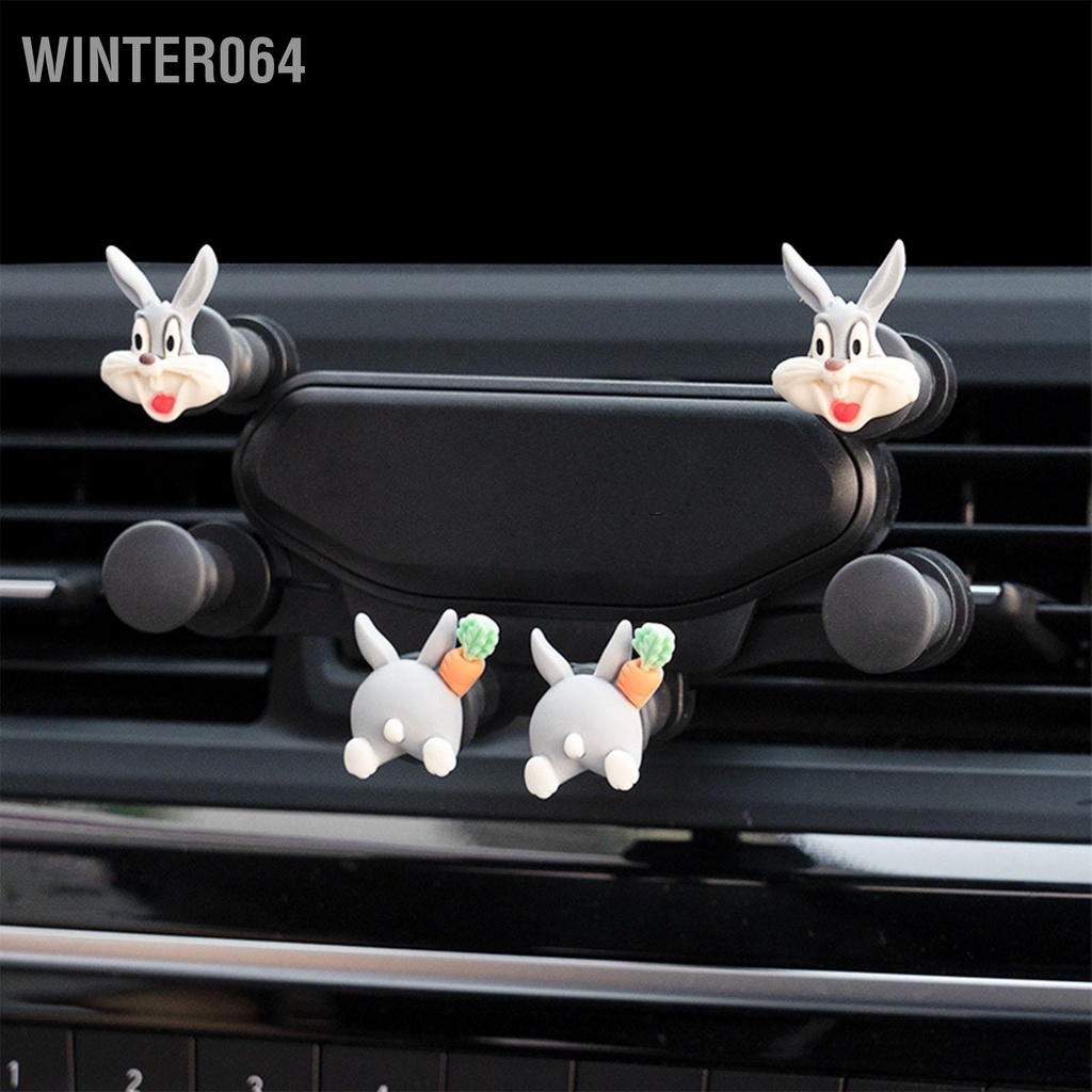 Giá đỡ điện thoại Hình ảnh hoạt hình dễ thương Chống rung Kẹp thông gió Điện thoại di động Gắn bằng chứng tiếng ồn