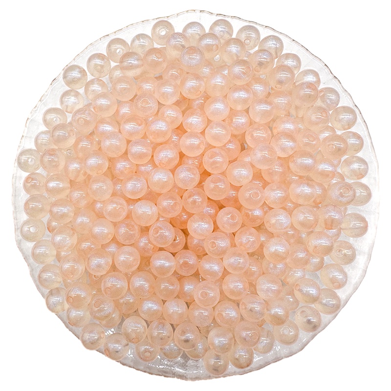 Hạt Xâu Chuỗi Bằng Acrylic 6mm / 8mm Dùng Làm Trang Sức DIY