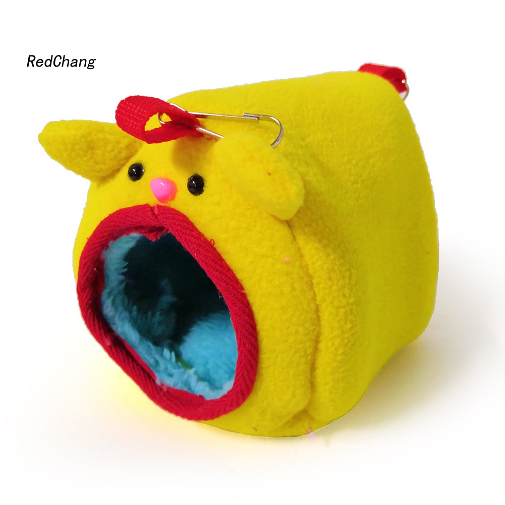 Nhà Giữ Ấm Dạng Treo Bằng Vải Bông Dễ Thương Cho Hamster / Sóc / Chim Vẹ
