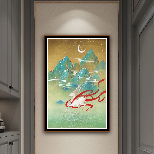 Bộ Tranh Thêu Chữ Thập diy 11ct Hình Núi Và Sông