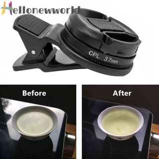 Universal Portable Circular Polarizer Phone Clip Camera CPL Filter Lens Kit