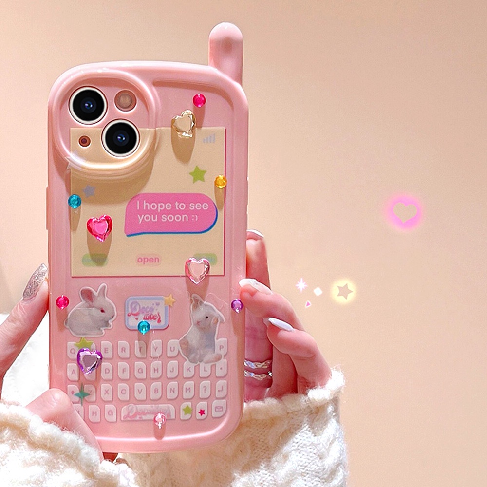 Ốp Điện Thoại TPU Mềm Chống Dấu Vân Tay In Hình Thỏ Dễ Thương Cho IPhone 11 12 13 14 Pro Max XR XS Max 7 8 Plus