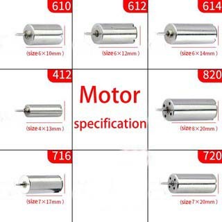 Dc động cơ không chổi than tốc độ cao 1.5v 3v micro dc 610 hobby dc