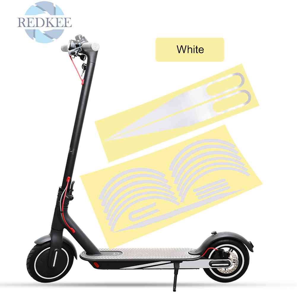 Miếng Dán Phản Quang Bảo Vệ Trục Bánh Xe Scooter Điện M365 Pro 1s