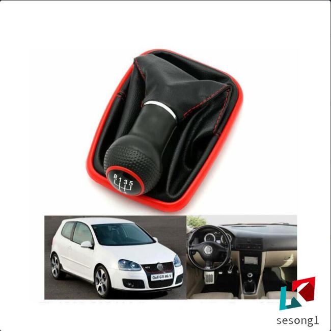 Cần Số 5 / 6 Tốc Độ Bọc Da PU Cho Volkswagen VW 2003-2008 Golf 4 IV MK4 GTI R32