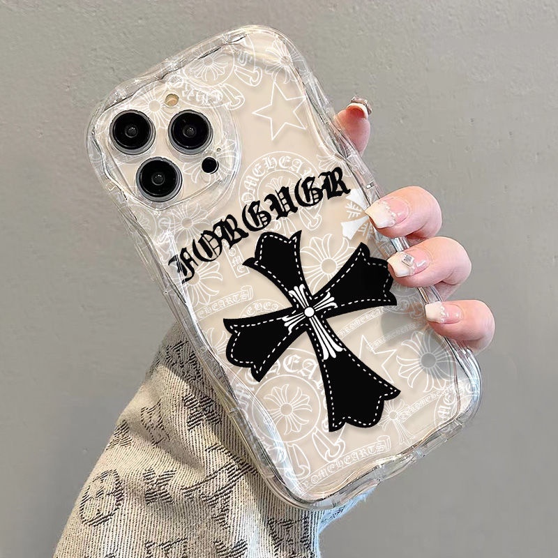 ✅Ốp Điện Thoại Mềm Trong Suốt Chống Sốc Họa Tiết Thánh Giá Cho iPhone14 / 13promax 12 / 11 7 / 8p xsxr