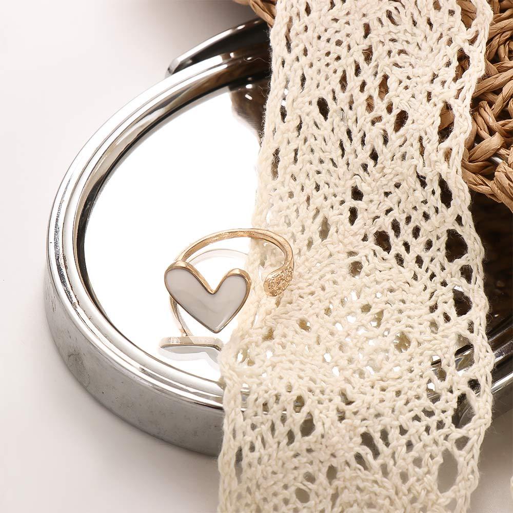 USNOW Nhẫn Hở Bằng Hợp Kim Có Thể Điều Chỉnh Dành Cho Nữ