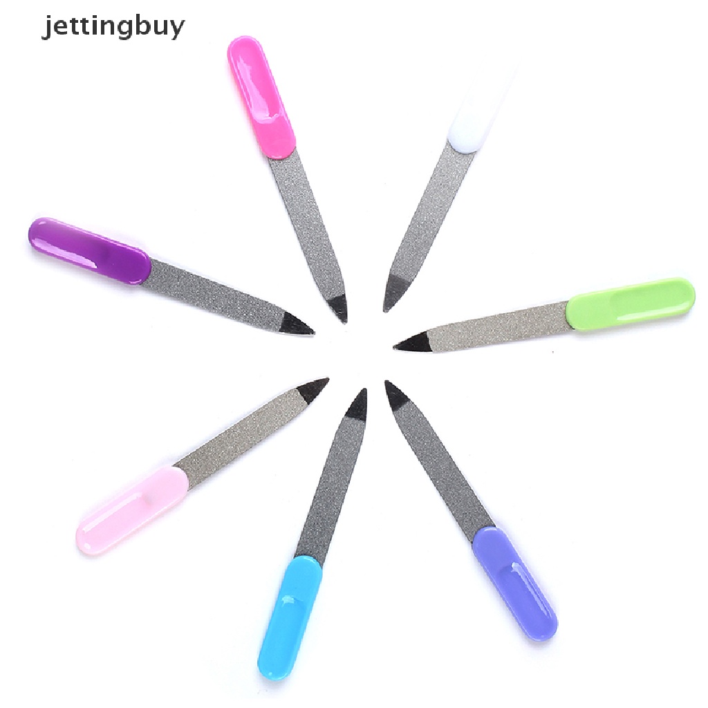 Set 2 dũa móng tay JETTING thép không gỉ hai mặt dành cho làm đẹp