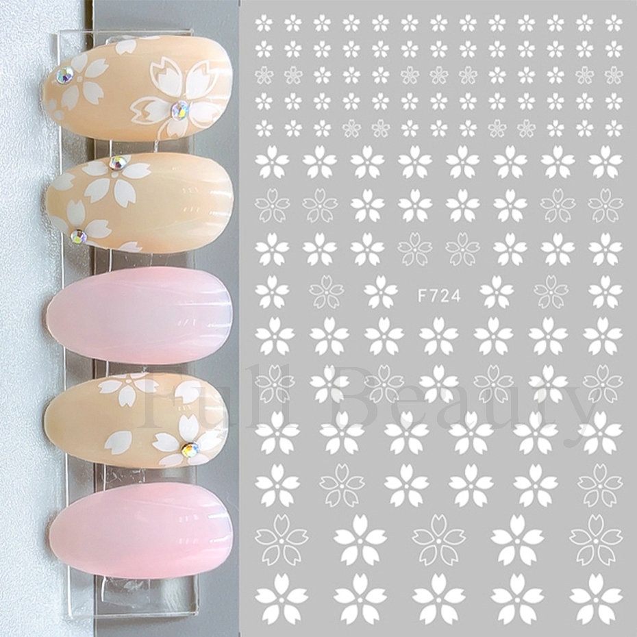 Nhãn Dán Móng Tay 3D Hình Cánh Hoa Anh Đào LAF724