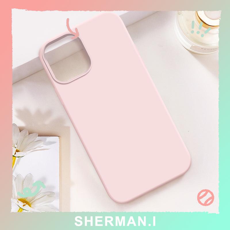 Ốp Điện Thoại Silicon Cát Chảy Màu Hồng Cho iPhone 11/13/11promax/12promax/13promax/14promax-SN