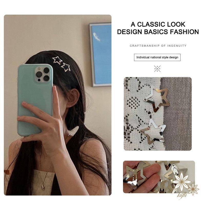 Kẹp Tóc Ngôi Sao Năm Cánh Bằng Kim Loại Dễ Thương Xinh Xắn