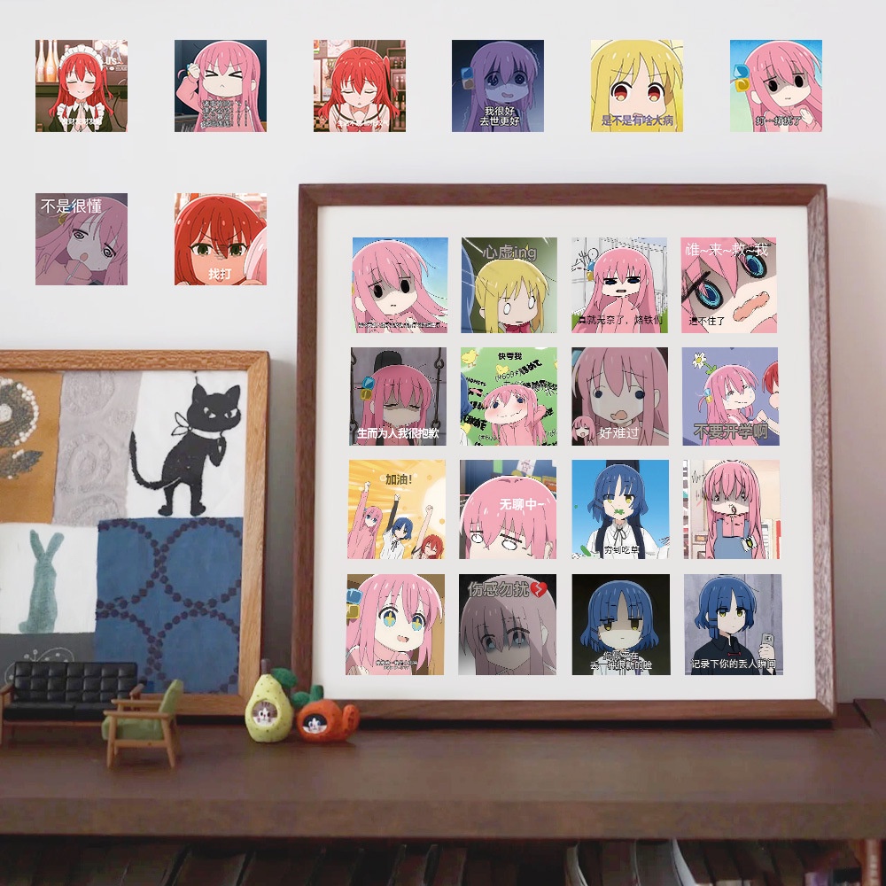 Set 63 Miếng Dán Hoạt Hình Chống Thấm Nước Trang Trí Laptop Hành Lý