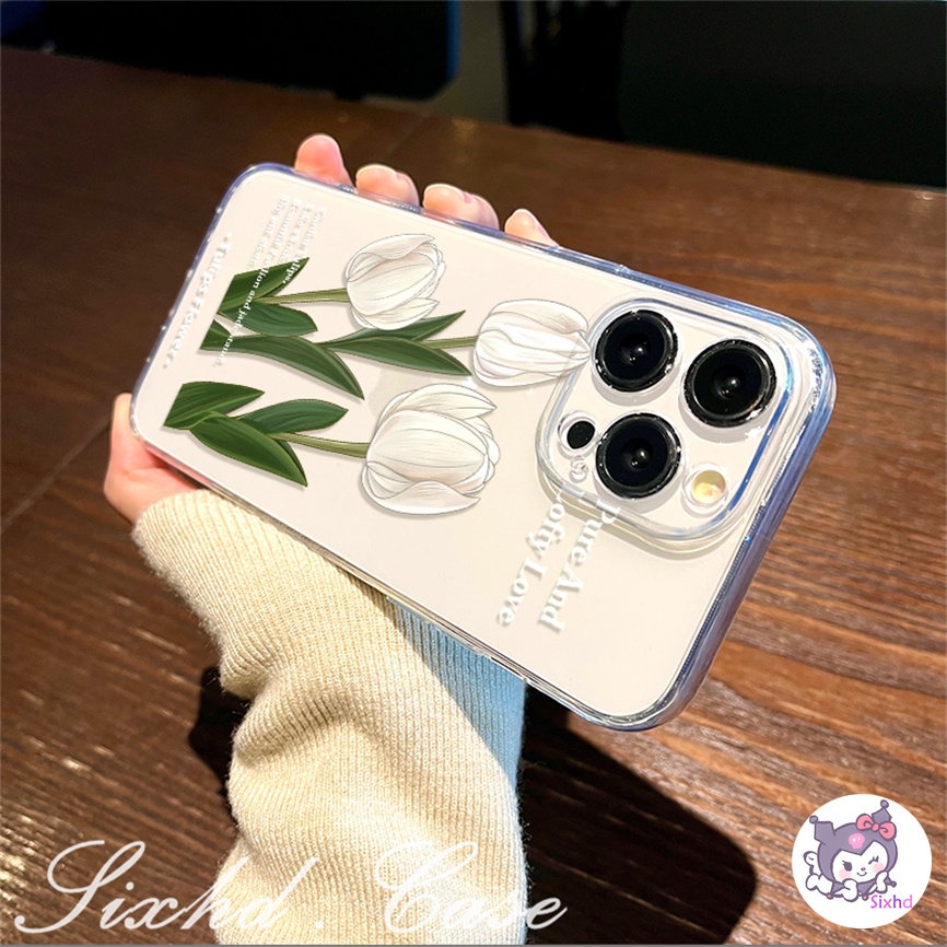 Ốp Lưng OPPO A78 A17 A57 A77s A76 A96 A17K A16 A16K A15 A74 A55 A54 A53 A33 A32 A31 A9 A5 A5s A3s Reno 8T 8Z 7Z 6Z 5Z 5 A94 A95 A93 A92 A77 A52 F11 F9 sixhd Fashion Ins Tulips Silicon Soft Case