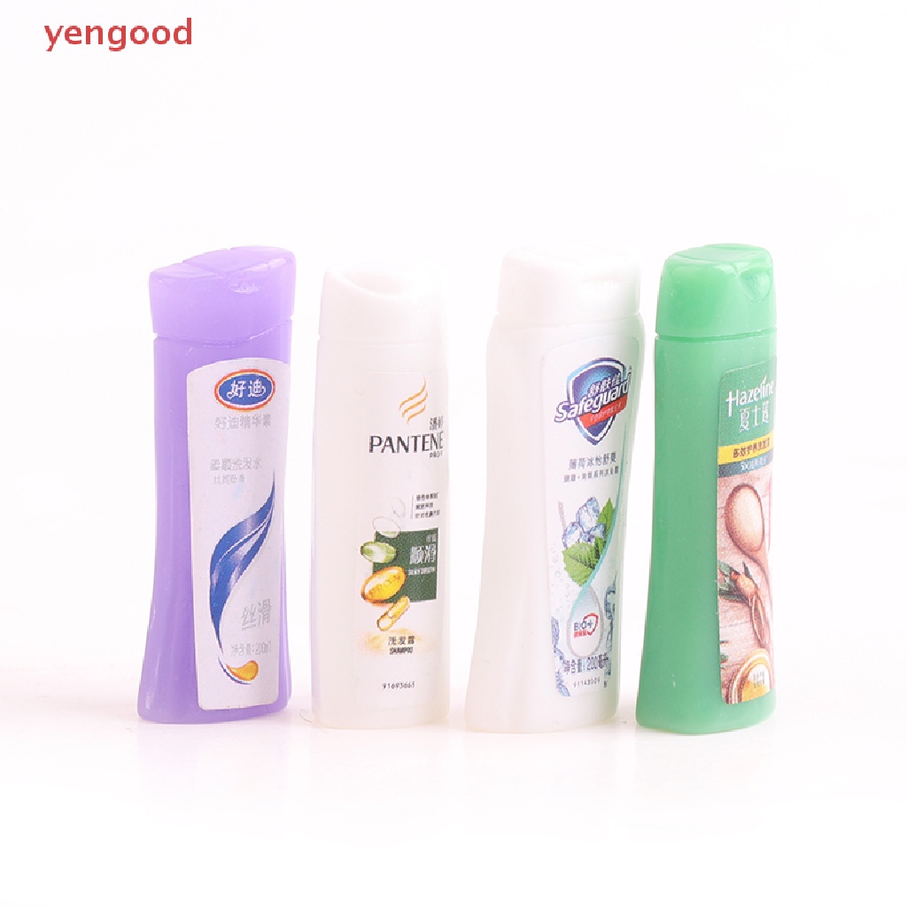 Set 10 Mô Hình Chai Dầu Gội Đầu Tỉ Lệ 1: 12 Trang Trí Nhà Búp Bê