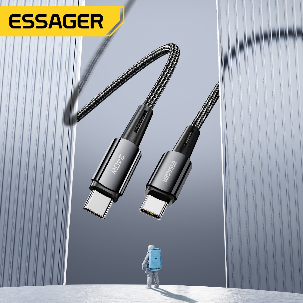 Essager Dây Cáp Sạc Nhanh usb Loại c 240w PD3.1 Cho Điện Thoại Huawei Samsung