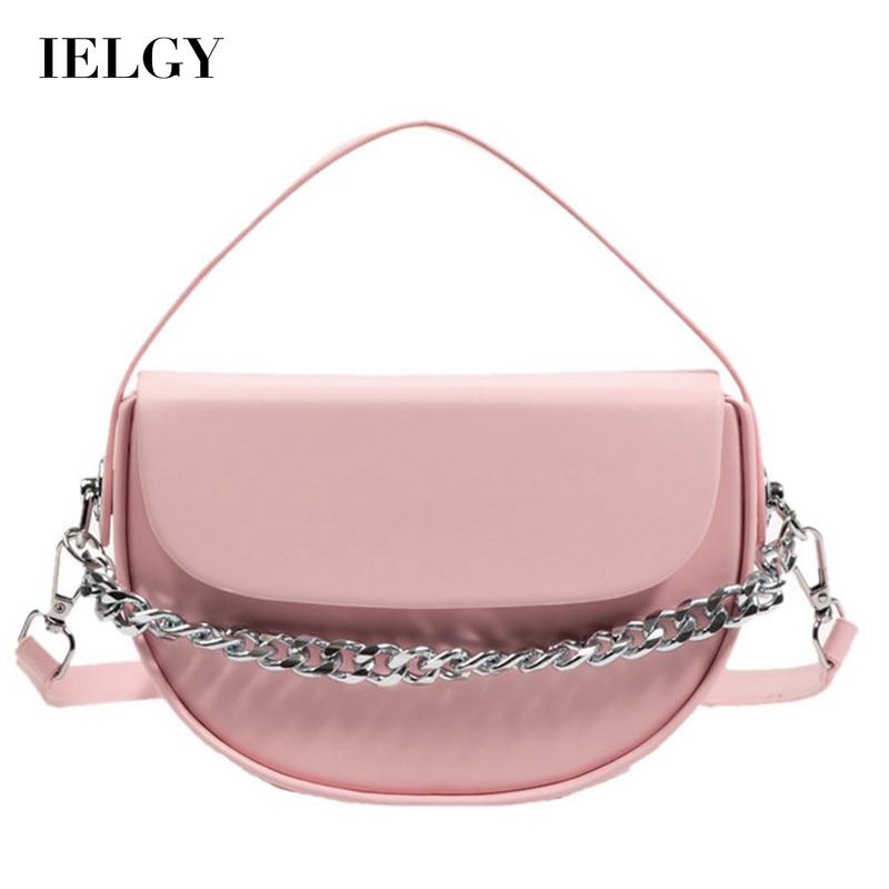 Túi Đeo Vai Nửa Vòng Dây Xích Thời Trang Hàn Quốc Cao Cấp Cho Nữ