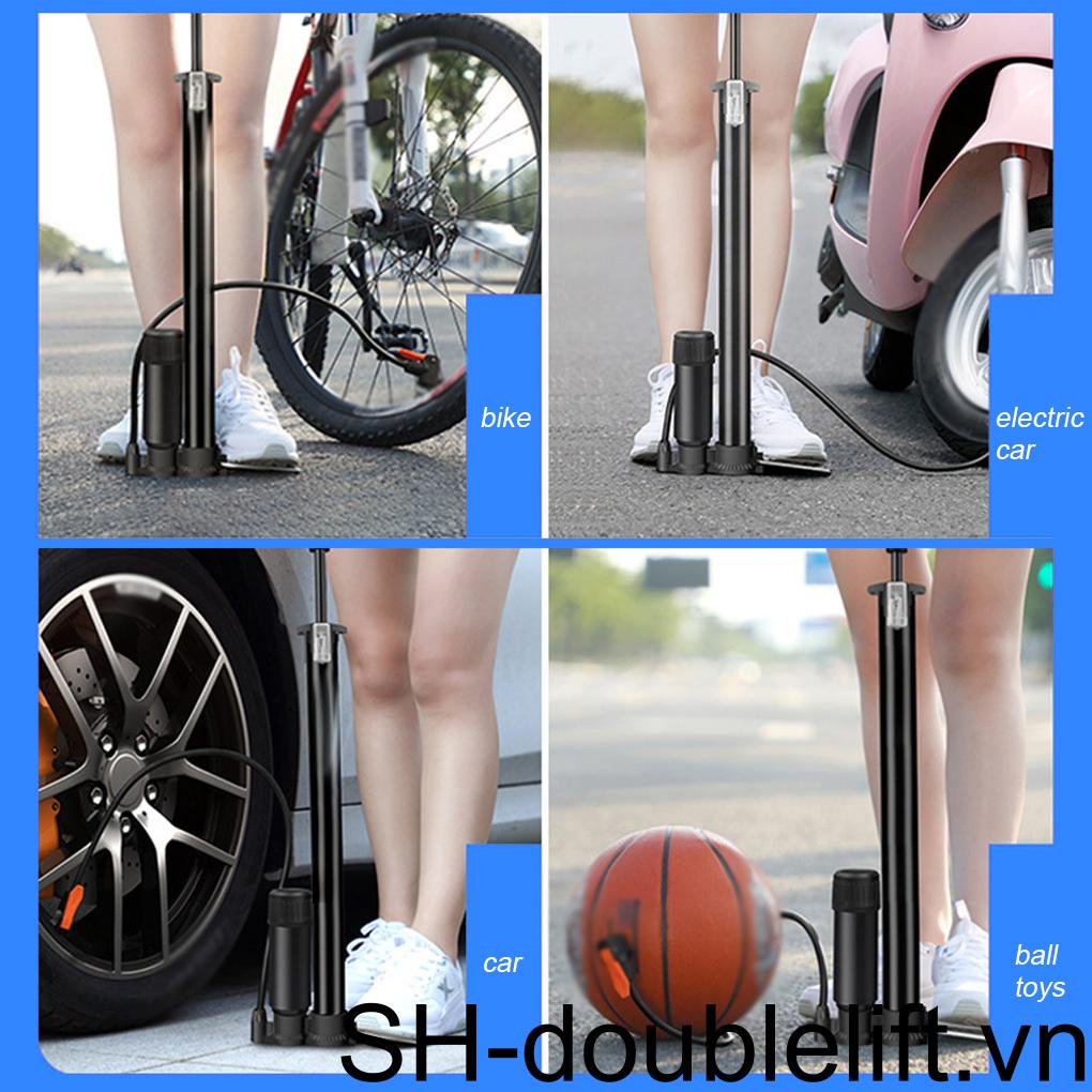 Bike Scooter Manual Tire Pump Household Portable Mountain Road Bicycles Tyre Football Inflator Inflating Tool Accessories