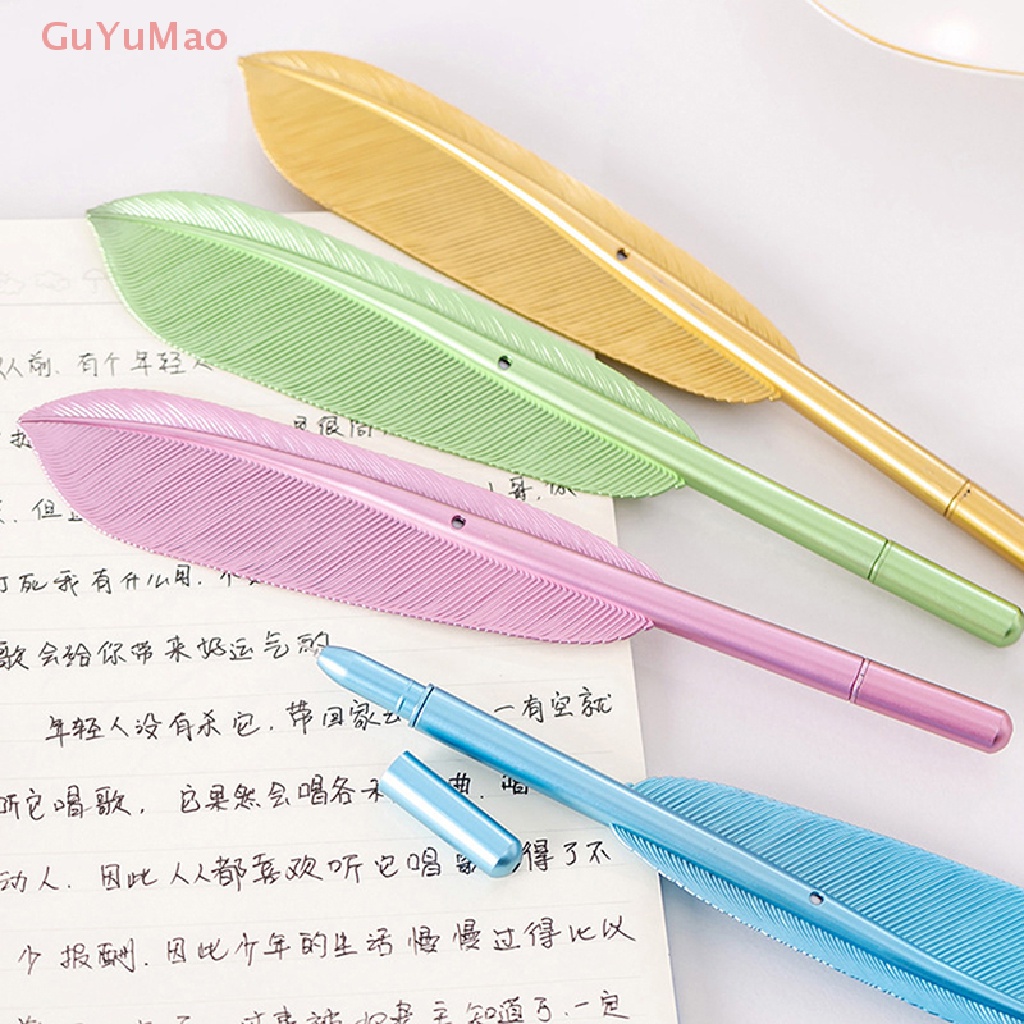 Bút Mực Gel Ngòi 0.5mm Hình Lông Vũ Dễ Thương