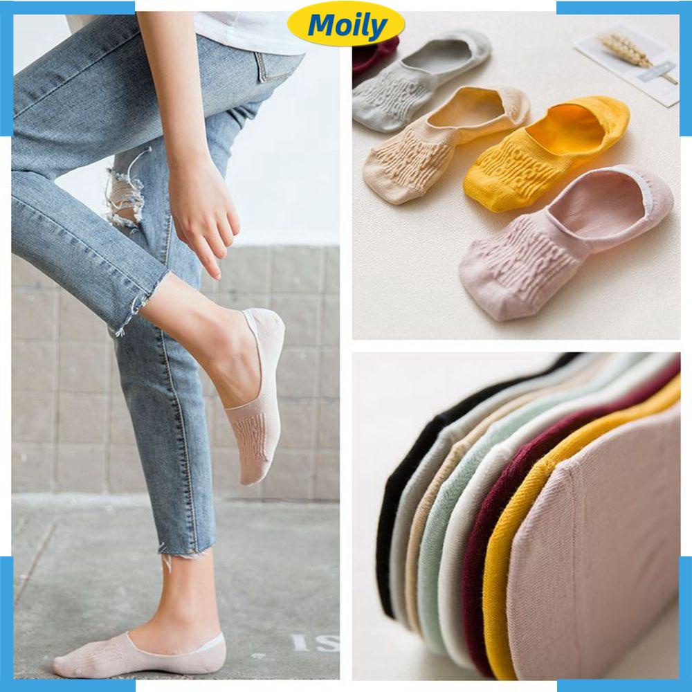 Vớ Thuyền Cotton Vô Hình Chống Trượt Cho Nữ