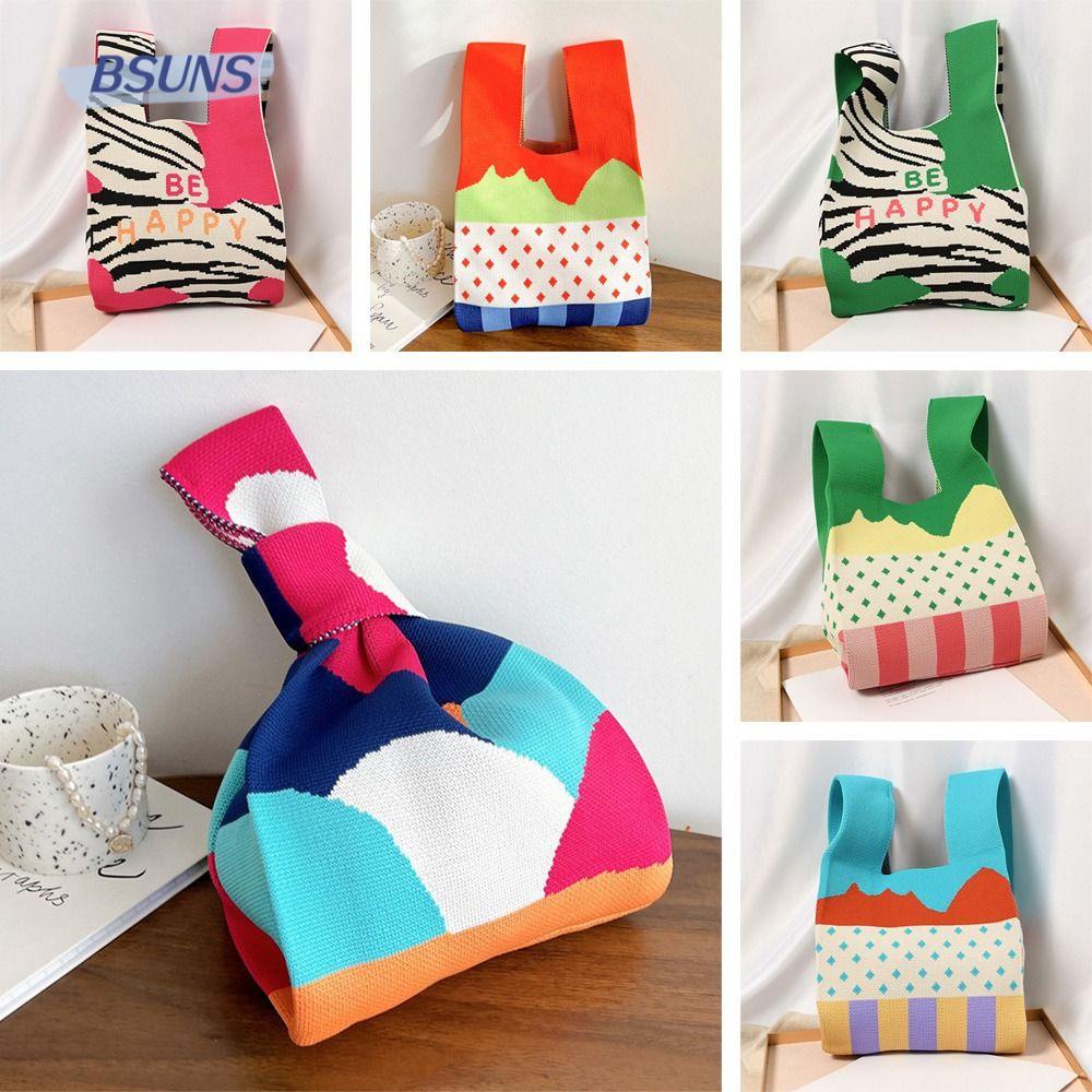 Túi Đeo Vai Mini Đan Len Có Thể Tái Sử Dụng Thời Trang Cho Nữ