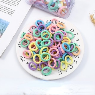 Set 100 Dây Buộc Tóc Dây Thun Cột Tóc Nhiều Màu