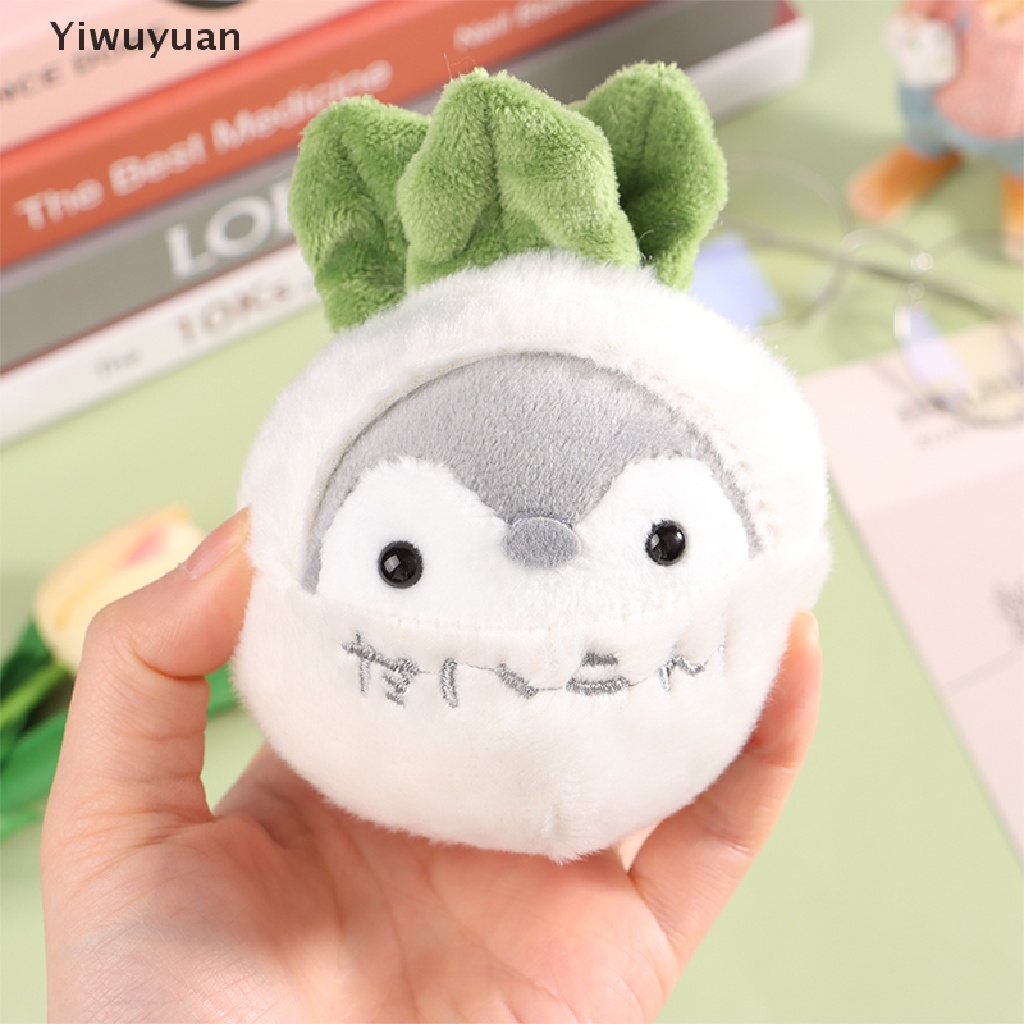 1 Móc Khóa Hình Cà Rốt / Chim Cánh Cụt Nhồi Bông Dễ Thương