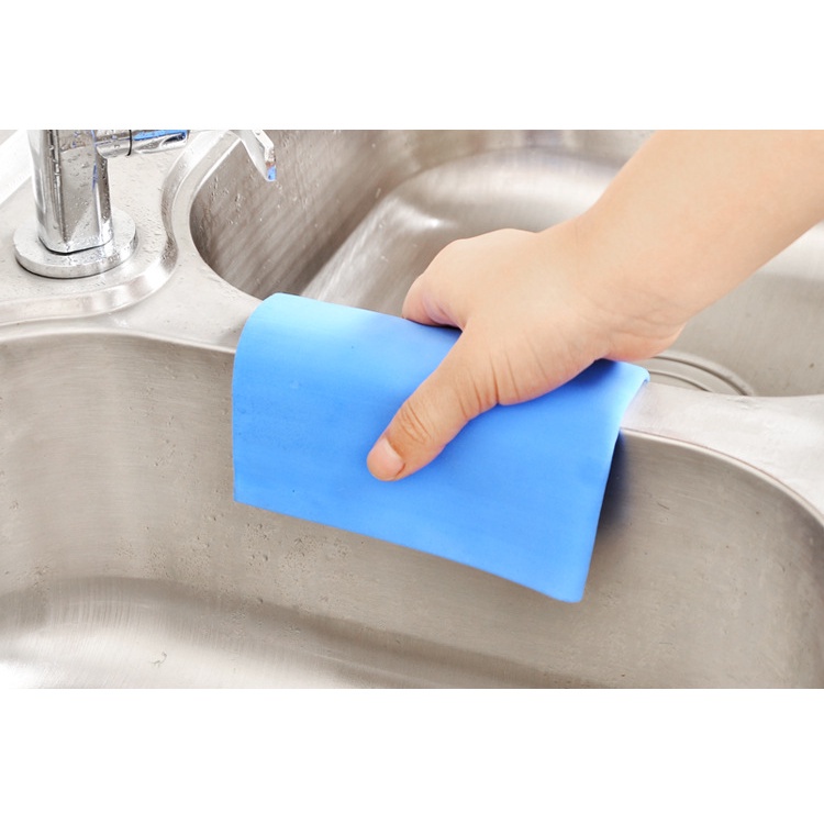 Khăn Giả Da Thấm Hút Nước Không Xù Lông Lau Bếp/ Bàn Ghế/ Gương Kính