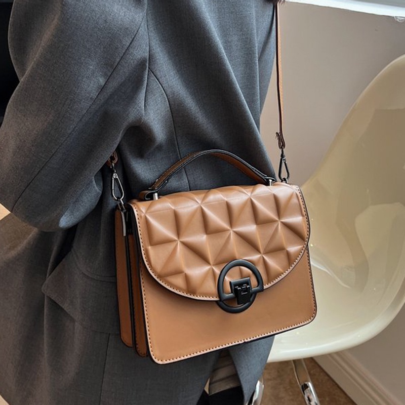 Túi Đeo Chéo Bằng Da pu Có Khóa Nam Châm Thời Trang Cho Nữ