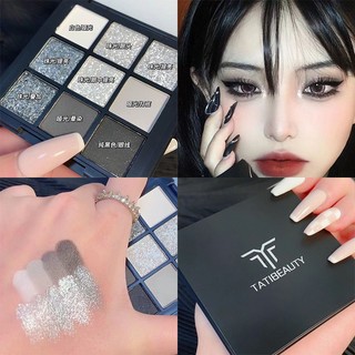 Bảng phấn mắt 9 màu ô trắng đen sang trọng bảng mắt đen lẻ