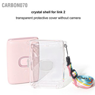 Carbon070 Vỏ Bảo Vệ Trong Suốt Chống Trầy Xước Rơi PC Pha Lê Cứng Camera Cho Máy In Instax Mini Link 2