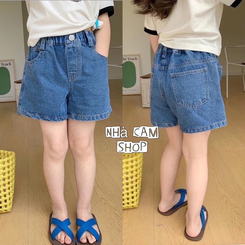 Quần Đùi Cho Bé,Quần Jeans Cộc Cạp Chun, Quần Đùi jeans cho bé Trai, Bé Gái