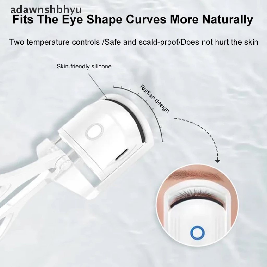 Dụng Cụ Uốn Cong Lông Mi Bằng Nhiệt Sạc USB Tiện Lợi