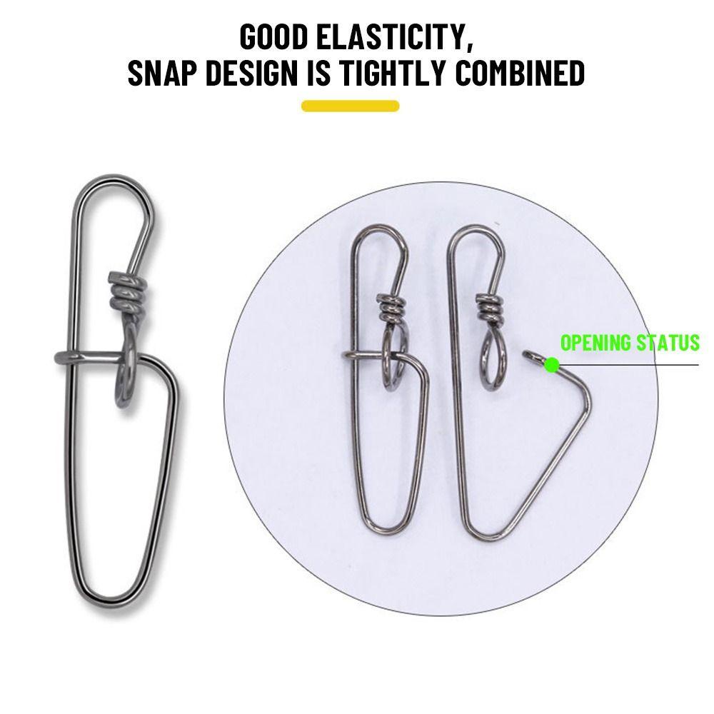 .50 Cái Vòng Treo Dây Câu Cá Bằng Thép Không Gỉ Bền Bỉ Mới