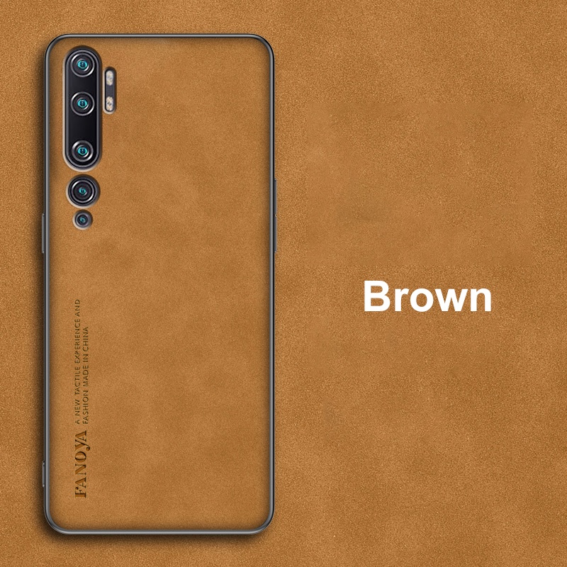 Ốp Điện Thoại Da PU Phối Silicon Nhám Sang Trọng Cho Xiaomi Mi Note 10 Pro 10Pro Xiaomi Mi CC9 Pro Coque